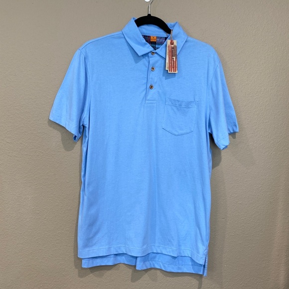 Tailor Vintage Connecticut Originals Men’s Polo Shirt Blue Size Medium NWT - Picture 1 of 7